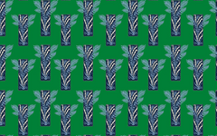 Leaves Etched in Sapphire Frames