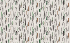 Vertical Green Lines Cream BG Seamless