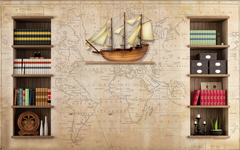 The Old Map and Books