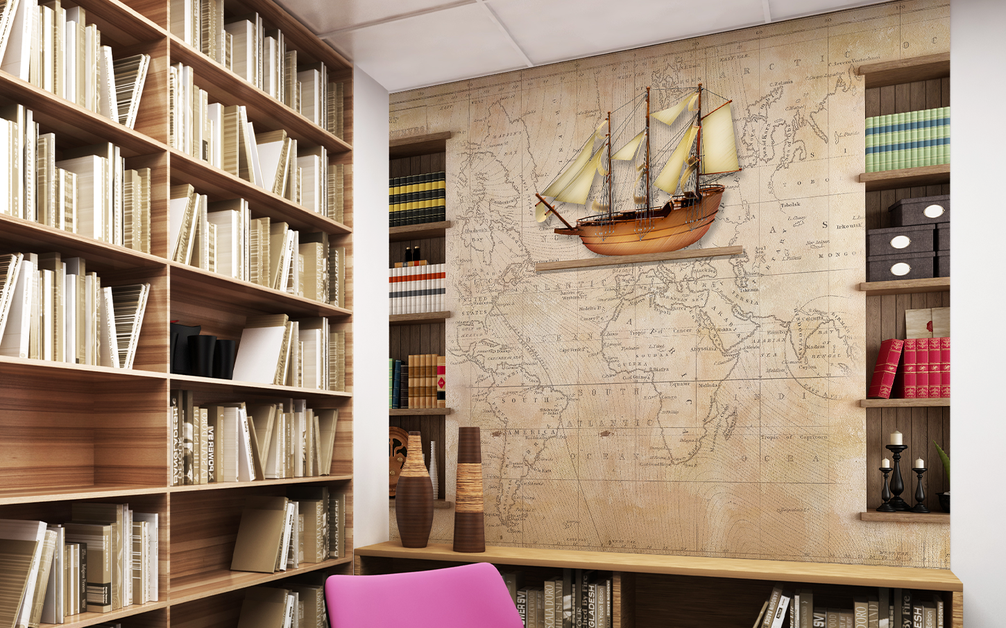 The Old Map and Books