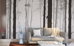 Black and White Forest