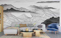 Gray Abstract Waves