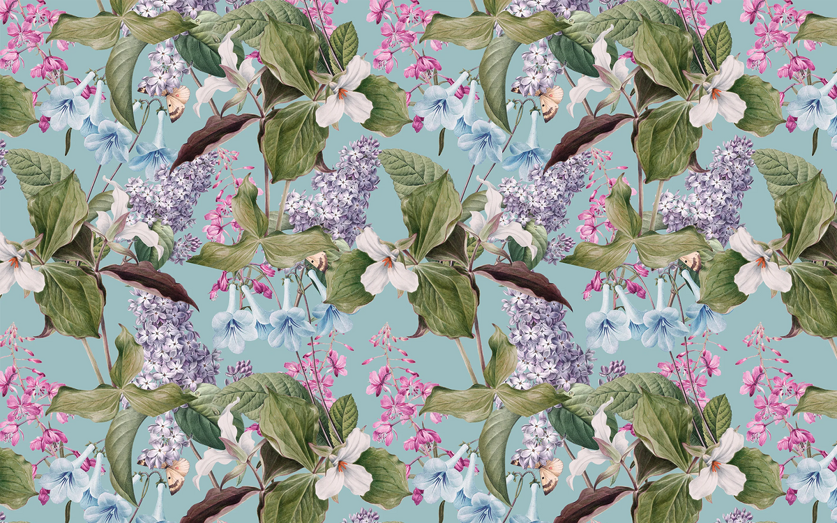 Floral Spring in blue