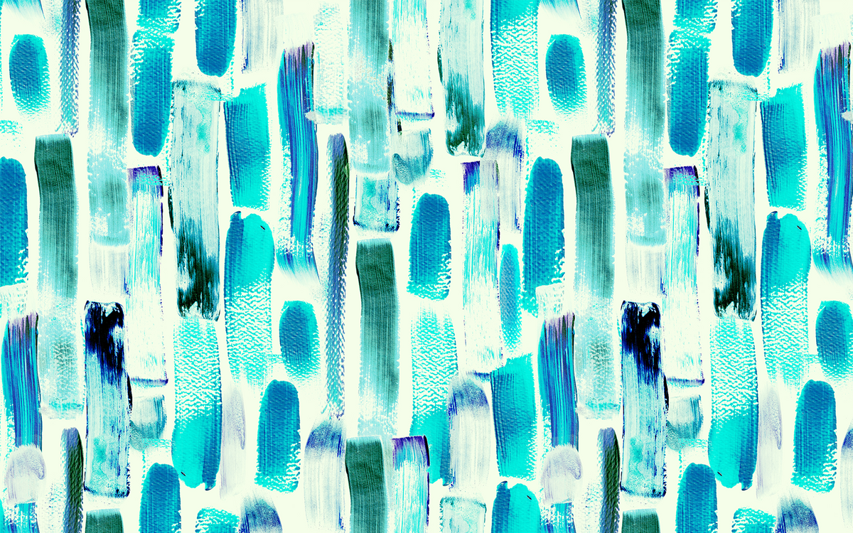 Verdant Blue Strokes