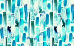 Verdant Blue Strokes